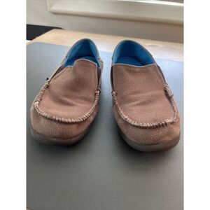 Crocs Santa Cruz Childrens‎ Loafers - Brown Sz 4